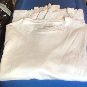 Men’s white LS T-shirt. Never worn. Size S